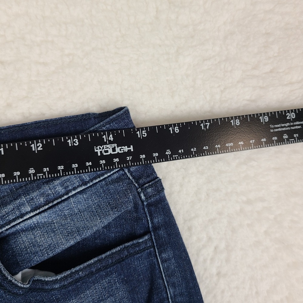KanCan Jeans Womens 9/28 Blue Skinny Distress Mid Rise Dark Wash Denim KC81178D - Picture 4 of 13